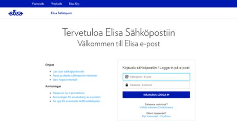 elisa webmail :: tervetuloa elisa webmail -käyttäjäksi|Elisa Webmail on alhaalla, tehkää vikatiketti! .